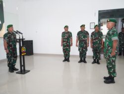 Kodim 0322/Siak Gelar Upacara Laporan Korps Raport Kenaikan Pangkat