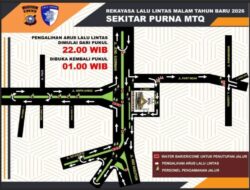 Satlantas Pekanbaru Berlakukan Penutupan Sejumlah Jalan di Malam Tahun Baru