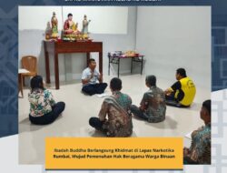 Ibadah Buddha Berlangsung Khidmat di Lapas Narkotika, Wujud Pemenuhan Hak Beragama Warga Binaan