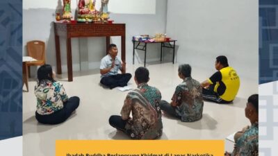 Ibadah Buddha Berlangsung Khidmat di Lapas Narkotika, Wujud Pemenuhan Hak Beragama Warga Binaan