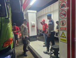 Polsek Bandar Sei Kijang Patroli Rutin, Pastikan Kamtibmas dan Distribusi BBM di SPBU Aman dan Lancar