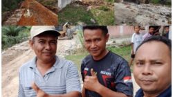 Pj Kades Mentulik Aspan Ritonga Pimpin Gotong Royong Bersama Warga, Sempena Hari Jadi Kampar ke-76