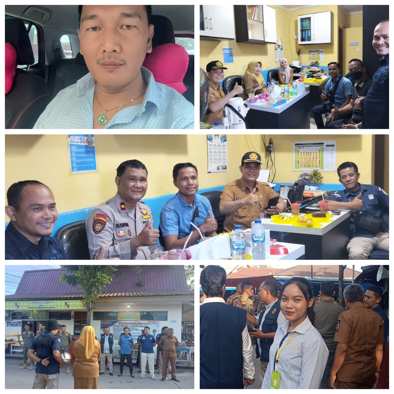 Yayasan Ismail Idris Bersaudara, Menyambut Hangat Kedatangan Dinas Disperindag Kota Pekanbaru dan Polsek Binawidya. Dalam Rangka Meningkatkan Keamanan Dan Kenyamanan Pasar.