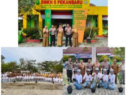 *Tanamkan Budaya Tertib Berlalu Lintas Sejak Dini, Ditlantas Polda Riau Hadirkan Police Goes To School dan Green Policing di SMKN 6 Pekanbaru*