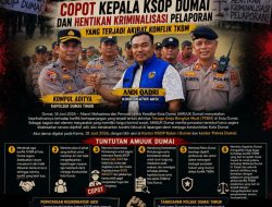 AMUUK DUMAI : Copot Kepala KSOP Dumai dan hentikan Kriminalisasi pelaporan yang terjadi akibat Konflik TKBM.