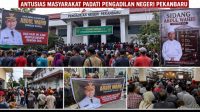 Menjelang Sidang Pledoi Abdul Wahid, Antusiasme Masyarakat Padati Pengadilan Negeri Pekanbaru