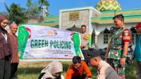 Green Policing Polsek Tembilahan Hulu, Kapolsek IPTU Andrianto SH. MH Ajak Masyarakat Jaga Lingkungan Lewat Penanaman Pohon Matoa